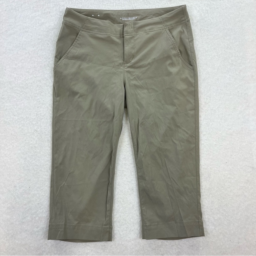Columbia Omni-Shield Tan Activewear Hiking Capri Pants Size 8